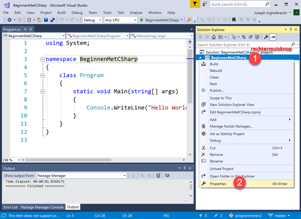 Assembly Info Openen BeginnenMetCSharp